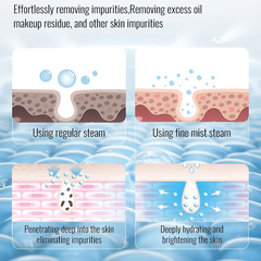 Portable Ionic Facial Steamer – Nano Mist Face Spa & Deep Cleansing Device