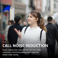 AI Smart Wireless Earbuds | ENC Noise Cancelling In-Ear Headphones (59H Battery, LED Display) by Snagg An EarBud
