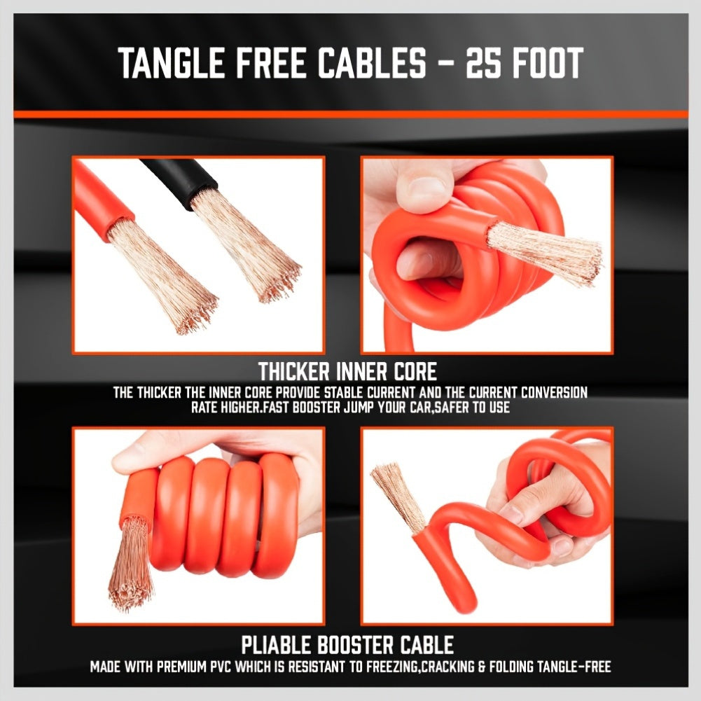 3000A Heavy Duty Jumper Cables by Snagg A Jump Starter