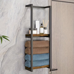 2 Layer Iron Wall-Mounted Towel Rack by Snagg A Rack