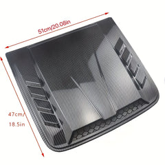 Universal ABS Polished Finish Engine Cooling Air Inlet Hood Vents by Snagg A Hood Vent