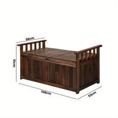 Wooden Outdoor Storage Box Bench by Snagg A Box