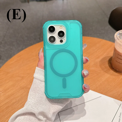 3 in 1 Magsafe Heavy Duty Armor Case - for IPhone 17 Series - E - Green / For iPhone 17Pro Max - Phone Cases & Covers