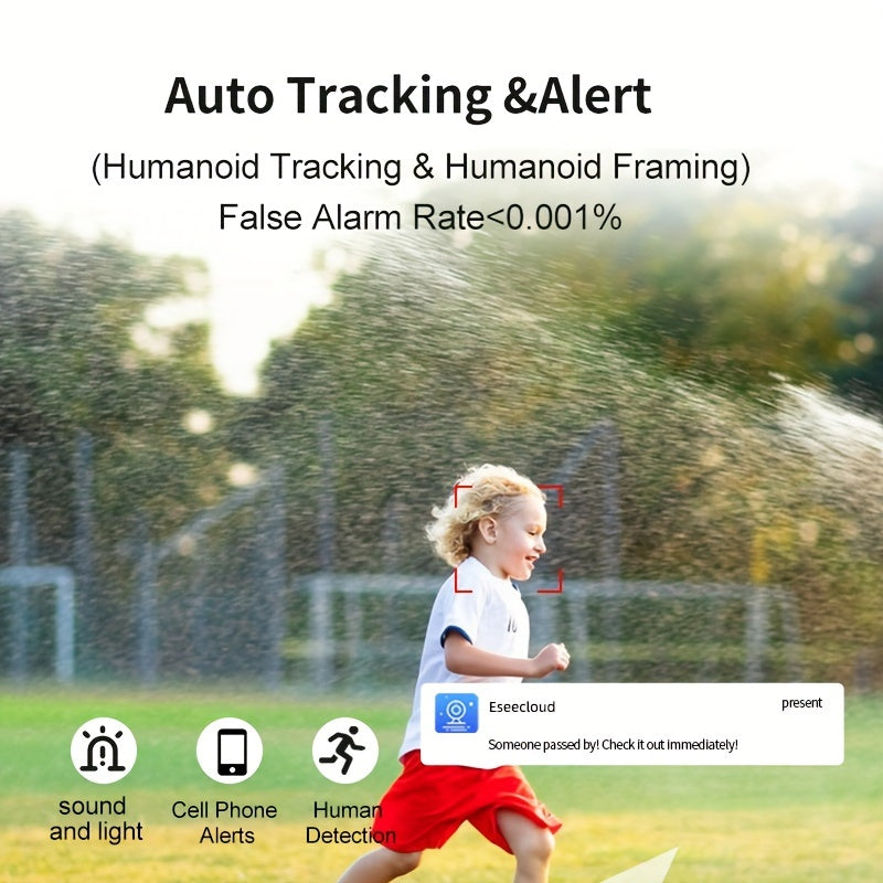 4MP Solar Powered Security Camera – 2.4K Resolution with Pan-Tilt by Snagg An Outdoor Camera