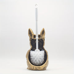 Resin Dog Sculpture Toilet Brush Holder by Snagg A Toilet Brush