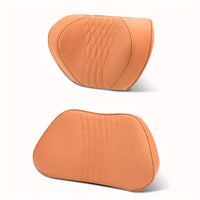 Nappa Faux Leather Car Back Cushion Set by Snagg A Headrest