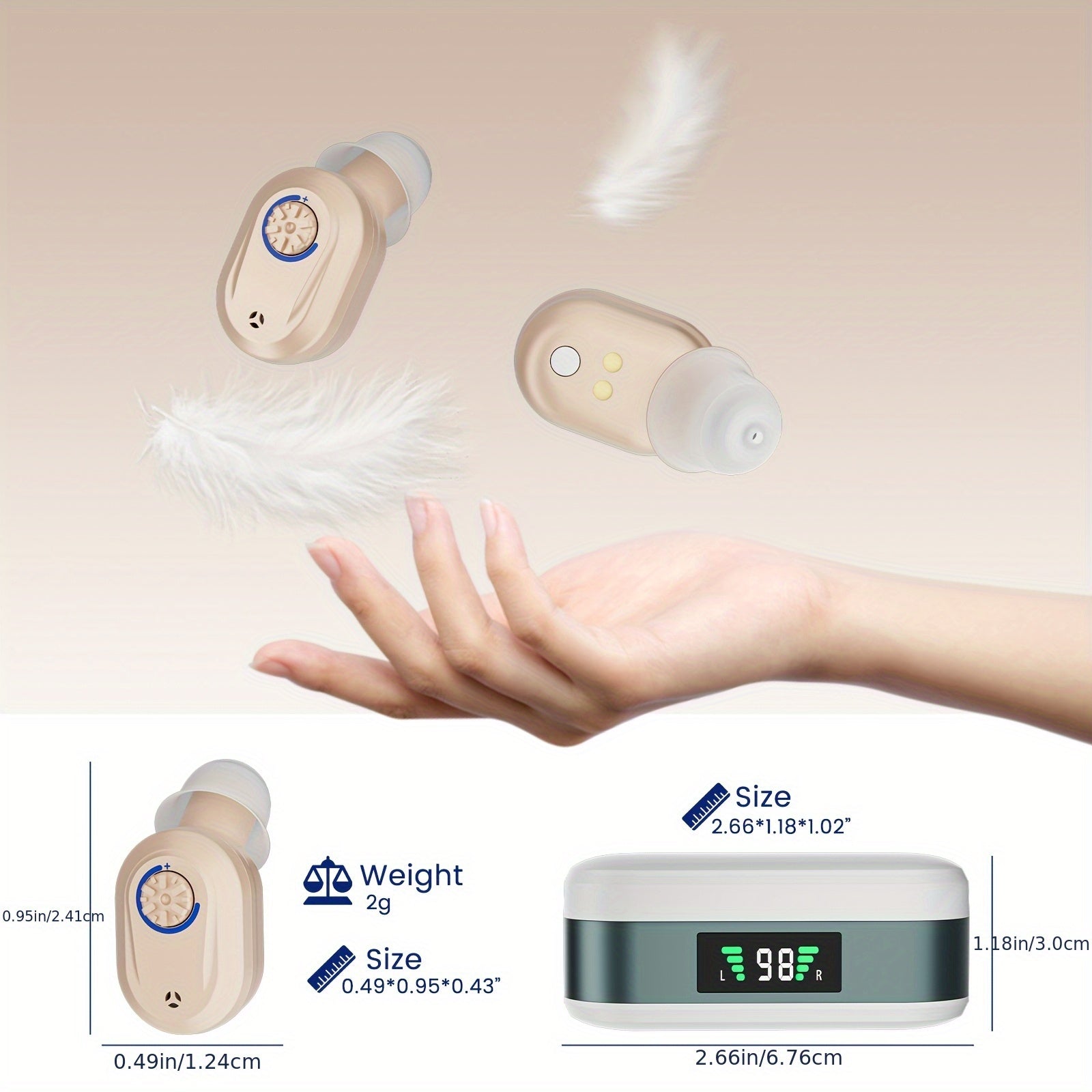 Rechargeable Wireless Earbuds with Noise Reduction by Snagg An EarBud