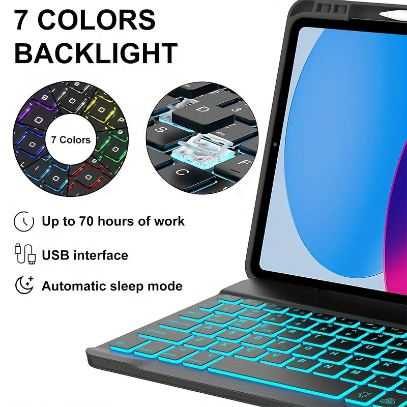 Protective Case With Keyboard Suitable for iPad Pro 11 by Snagg A Wireless Keyboard