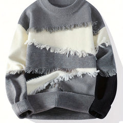 Men’s Cozy Striped Knit Sweater by Snagg A Sweater