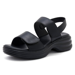 Women’s Platform Sandals With Adjustable Hook-and-Loop Straps by SnaggIt