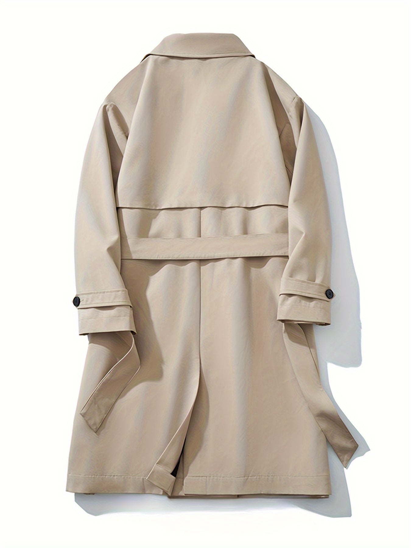 Men’s Solid Overcoat with Lapel & Pockets by Snagg A Coat