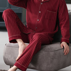 Men’s Long Sleeve Pajama Set by Snagg A Pajama