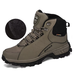 Men's plush-lined leather ankle hiking boot – image 7