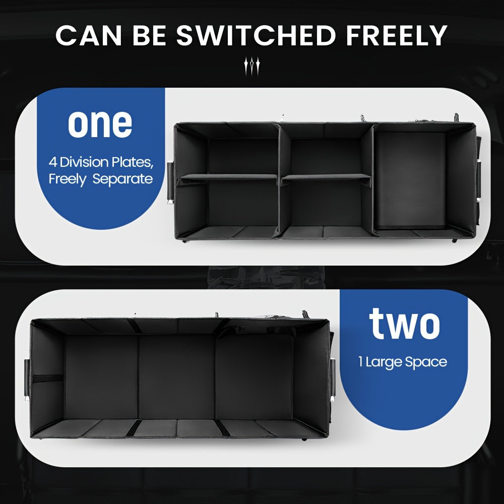 Large Capacity Car Trunk Organizer with Lid by Snagg A Storage Box