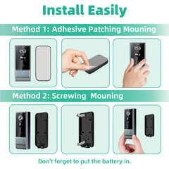 1080P Smart Video Doorbell – WiFi Camera with Night Vision by Snagg A Doorbell Camera