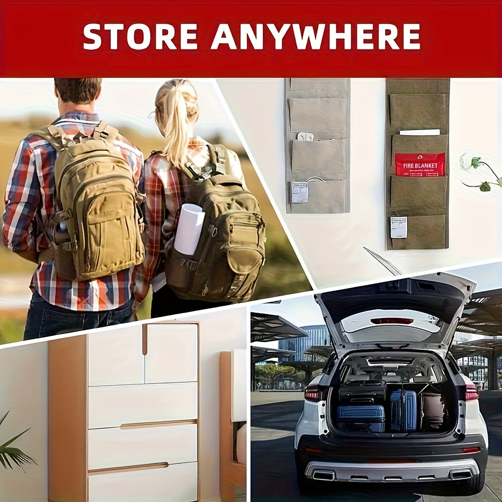 5pcs Emergency Fire Blanket Set by Snagg A Fire Blanket