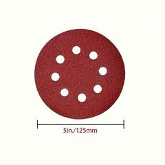 400 Pcs Sanding Disc Set - 5’’ / 125mm 8 Hole Hook and Loop Sandpaper - 60/80/100/120/180/240/320/400/600/800 Grit