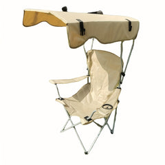 Heavy-Duty Portable Folding Chair with Canopy Shade by Snagg A Chair