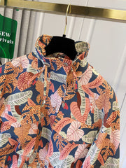Women’s Casual Short Jacket with Tropical Floral Print by Snagg A Jacket
