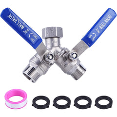 Brass Y-Valve Garden Hose Splitter – 3/4" by Snagg A Valve