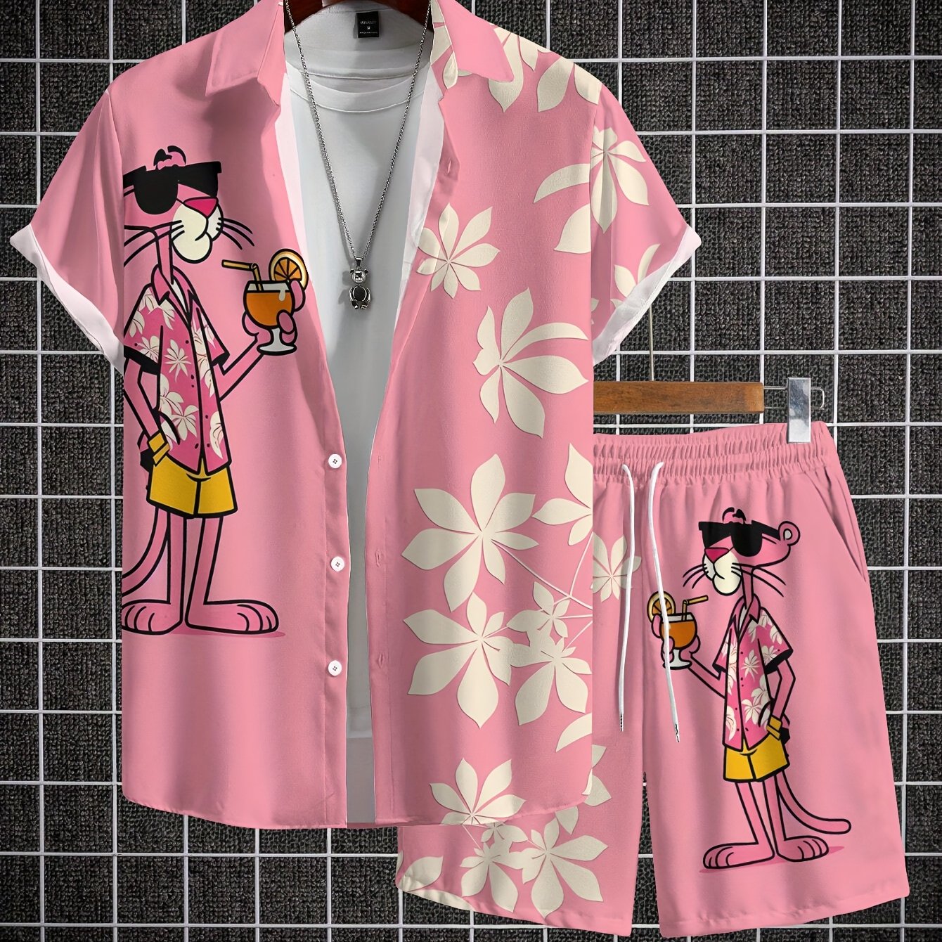Men’s Casual Shirt & Shorts Set by Snagg A Short