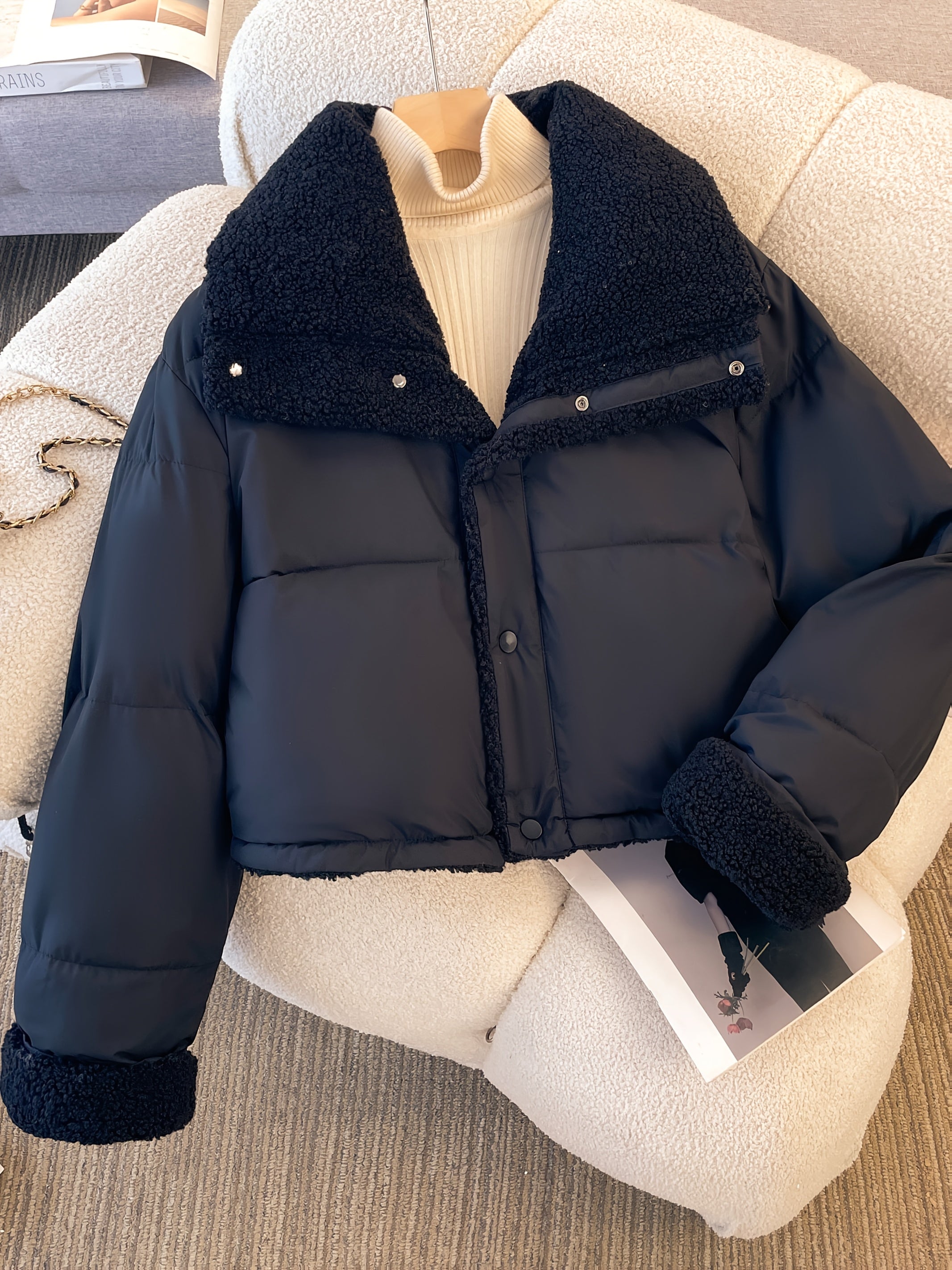 Women’s Short Collar Reversible Jacket by Snagg A Jacket
