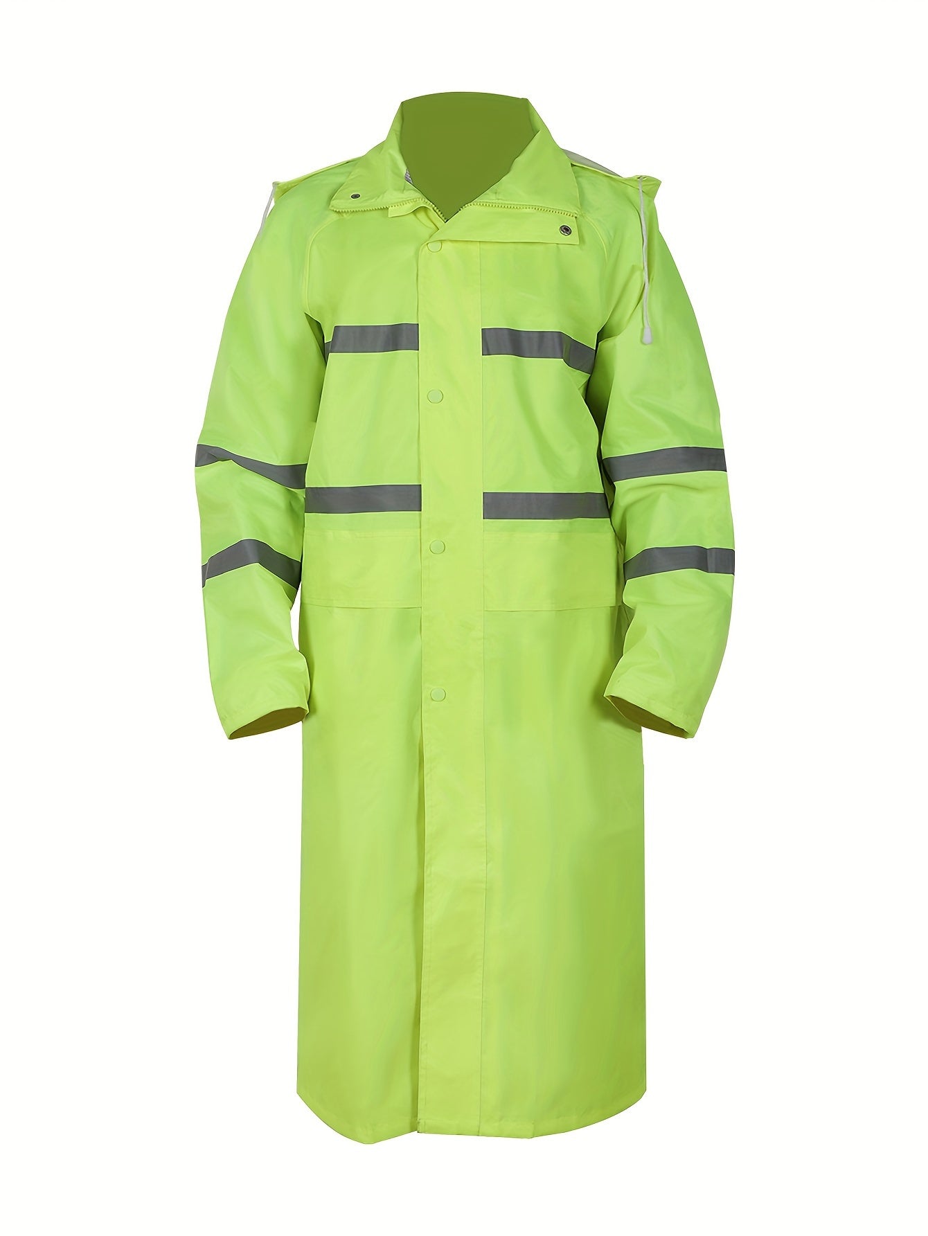 Men’s Double Layer Long Raincoat with Hood by Snagg A Raincoat