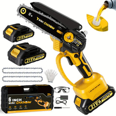 6 Inch Mini Electric Chainsaw – Compact Power for Everyday Cutting