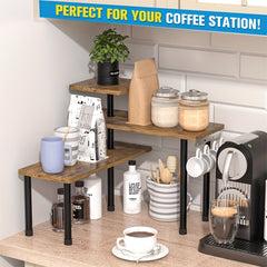 Multi-Tier Corner Storage Rack by Snagg A Rack