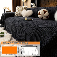 Oversized, Soft & Durable Plush Sofa Cover by Snagg A Sofa Cover