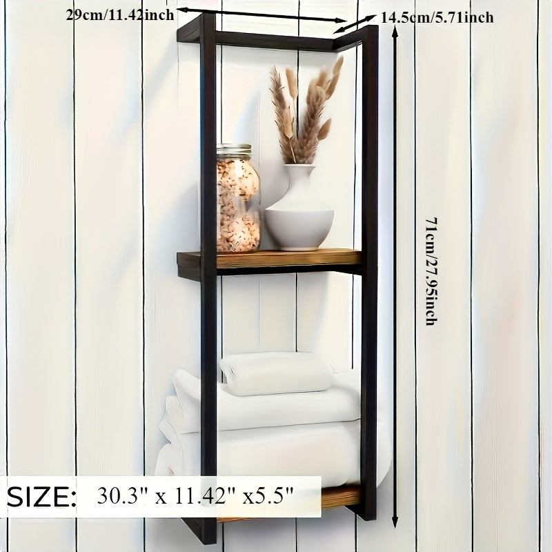 2 Layer Iron Wall-Mounted Towel Rack by Snagg A Rack