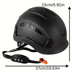 Carbon Fiber Pattern Safety Helmet by Snagg A Safety Helmet