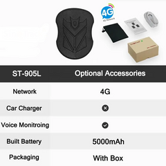 Waterproof GPS Tracker with 5000mAh Battery by Snagg A Tracker