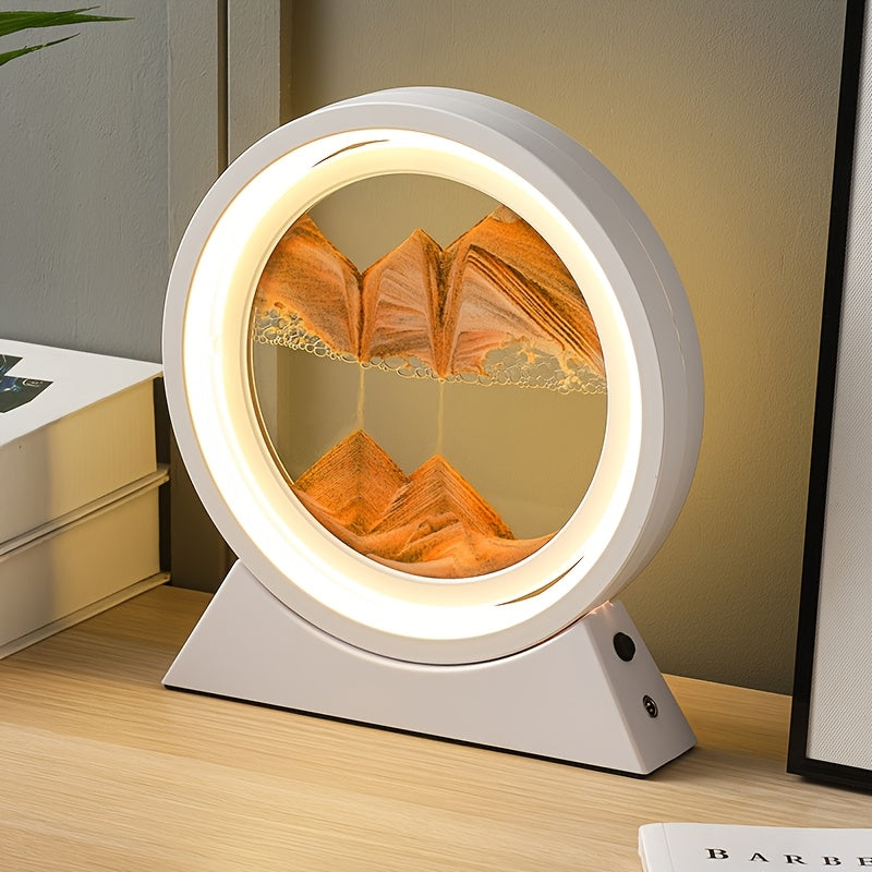 LED 3D Sandscape Lamp by Snagg A Table Lamp