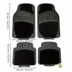 Universal PVC Car Floor Mats – 4pcs by Snagg A Floor Mat