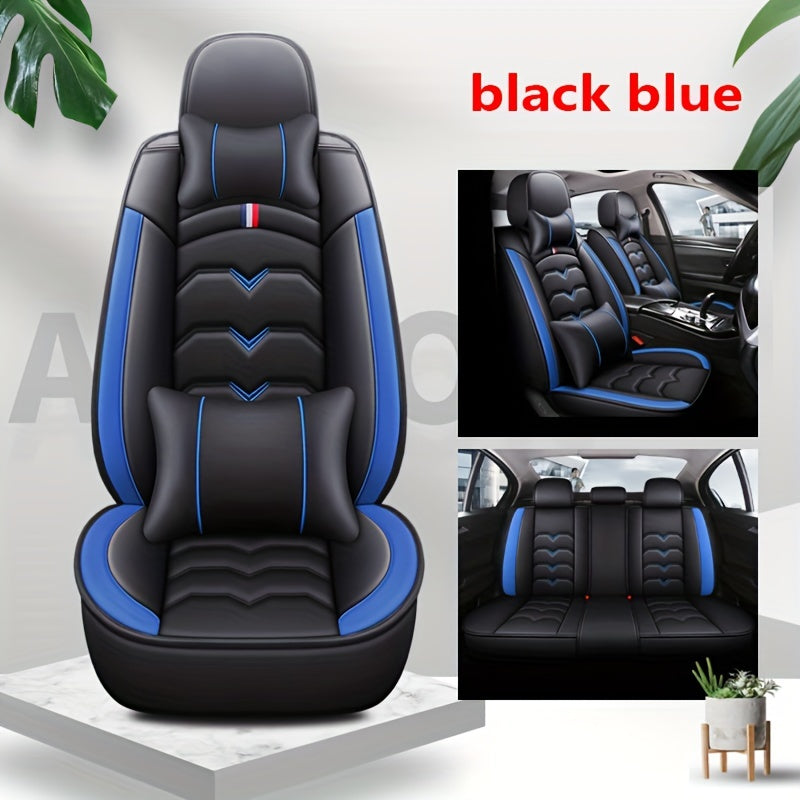5 Seater PU Leather Car Seat Cover Set by Snagg A Seat Cover