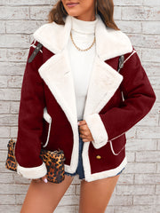 Women’s Lapel Plush Jacket by Snagg A Jacket