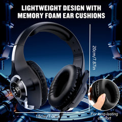Gaming Headset with Noise Cancelling Microphone for PC, PS4, PS5 & Xbox by Snagg A Gaming Headset