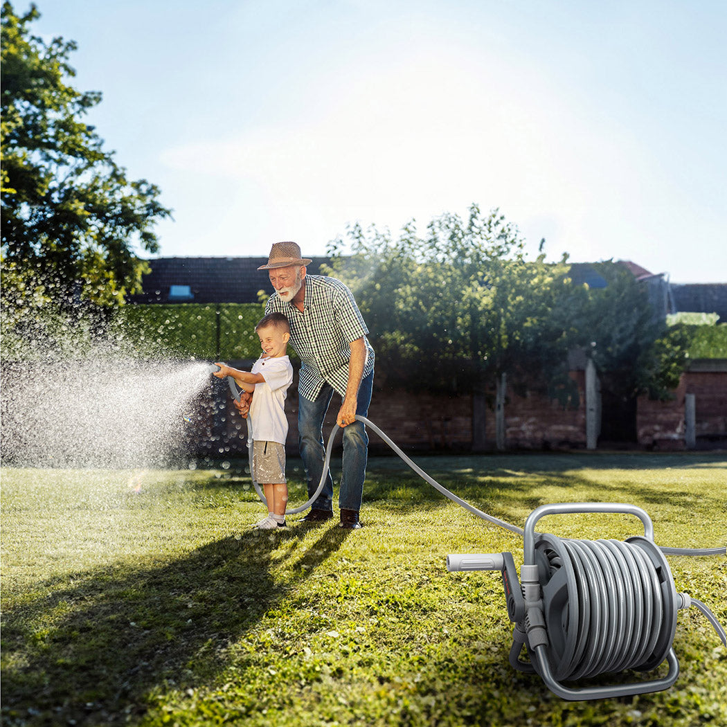 20m Garden Water Retractable Hose Reel Holder – 1/2" by Snagg A Garden Hose