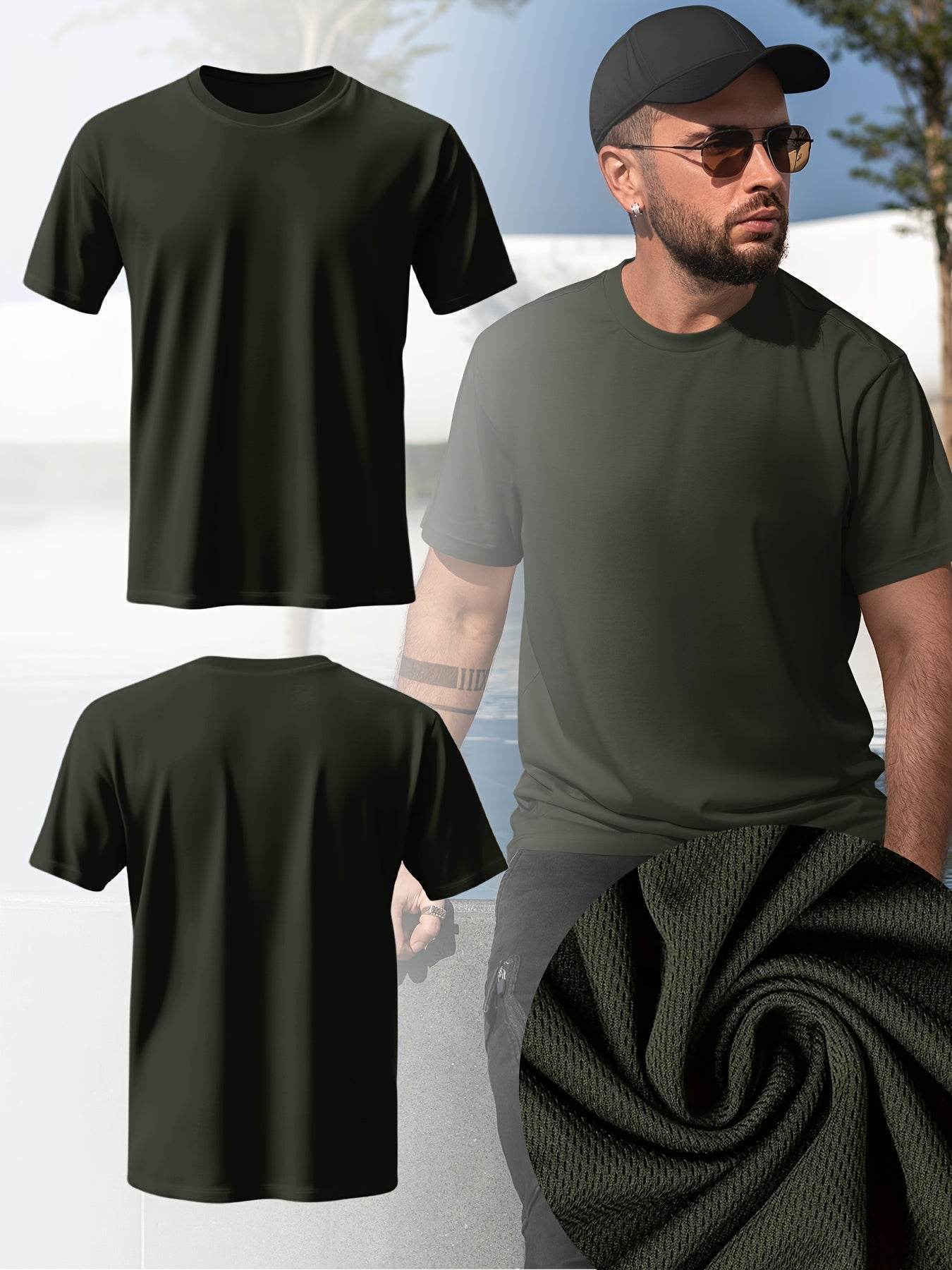 10-Pack Men’s Mesh Fitness T-Shirts - SnaggIt