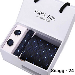 Luxury Silk Paisley Tie for Men — Extra-Long Woven Jacquard Necktie Suits & Weddings - Snagg - 24 - Others In Fashion