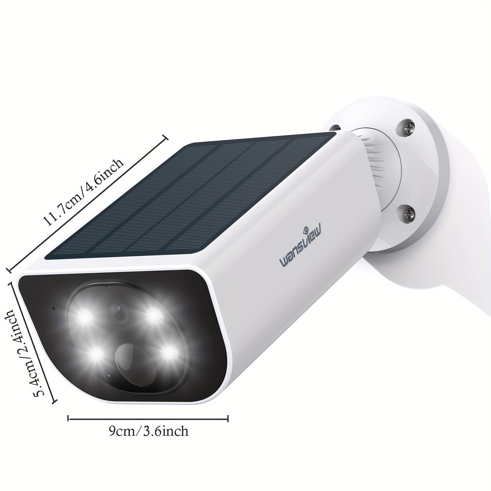 2K Solar Powered Wireless Security Camera Motion Detection & Two-Way Audio by Snagg An Outdoor Camera