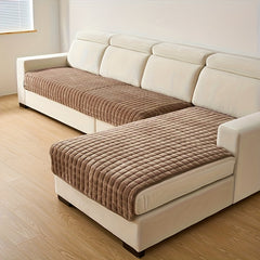 2pcs Elegant Quilted Flannel Sofa Cover Set by Snagg A Sofa Cover