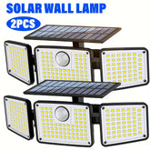 2pcs 3 Head Outdoor Motion Sensor Solar Light by Snagg An Outdoor Light