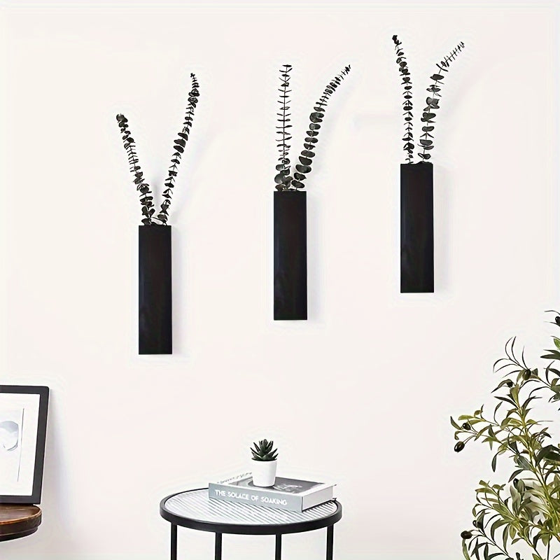 Rustic Wooden Wall Mounted Vase Set by Snagg A Wall Planter