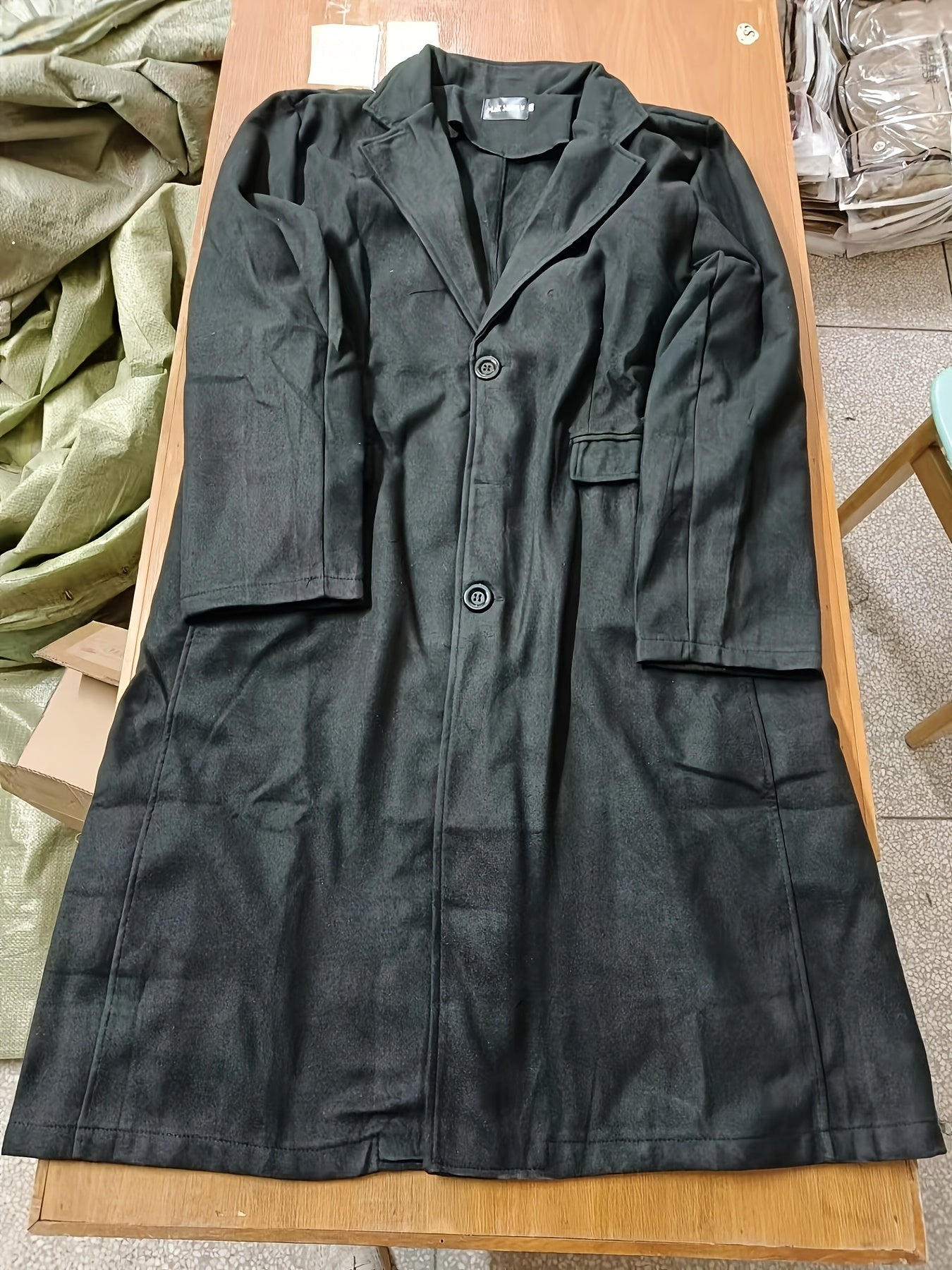 Men’s Vintage-Style Long Trench Coat by Snagg A Coat