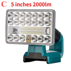 18V Cordless LED Work Light – Compatible with Makita Batteries