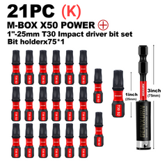 Impact Tough Magnetic Torx Screwdriver Bit Set – S2 Alloy Steel Star Bits