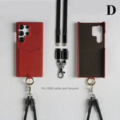 Multifunctional Leather Crossbody Case For iPhone 16 Pro Max / Series
