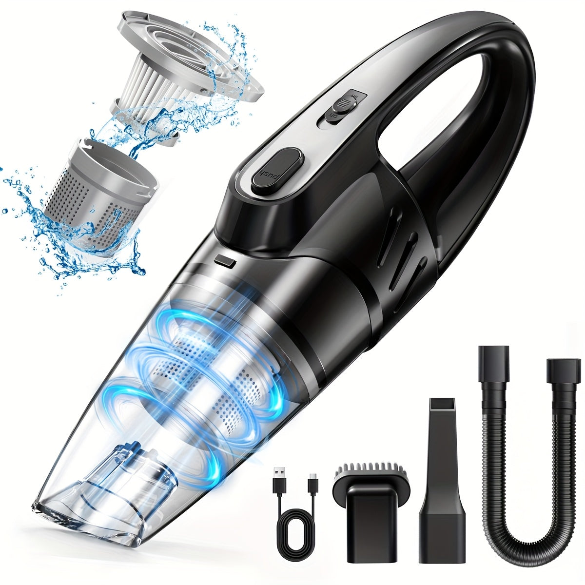 Strong Suction Mini Cordless Vacuum by Snagg A Car Vacuum